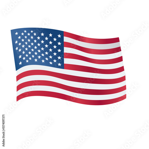 flag of united states vector illustration icon design
