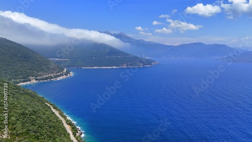Fototapeta Naklejka Na Ścianę i Meble -  Prevlaka Park, Cape Oštra, peninsula above the Bay of Kotor, Adriatic Sea, Croatia, Europe,
