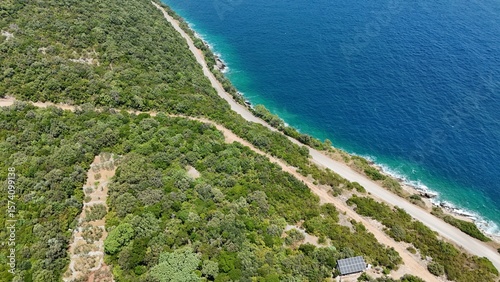 Fototapeta Naklejka Na Ścianę i Meble -  Prevlaka Park, Cape Oštra, peninsula above the Bay of Kotor, Adriatic Sea, Croatia, Europe,