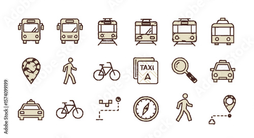 wedding icons set