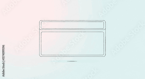 Minimalist illustration of a simple website or app interface design.