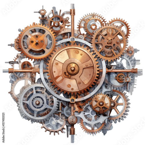 old clock steampunk gear