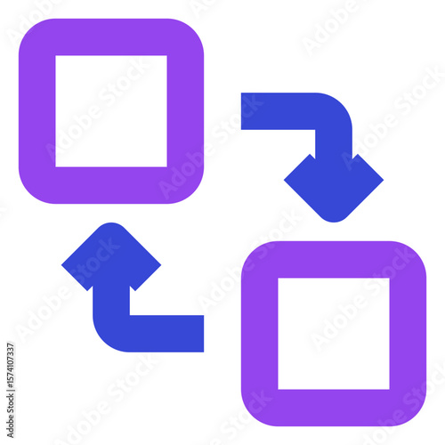 business two tone icon set