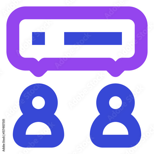 business two tone icon set