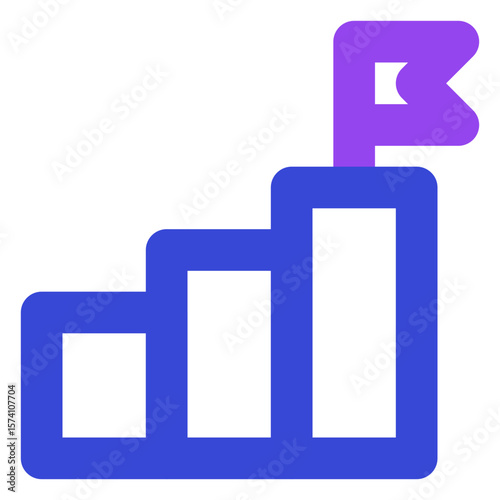 business two tone icon set