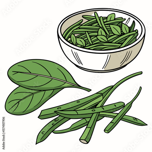 fresh spinach in a bowl