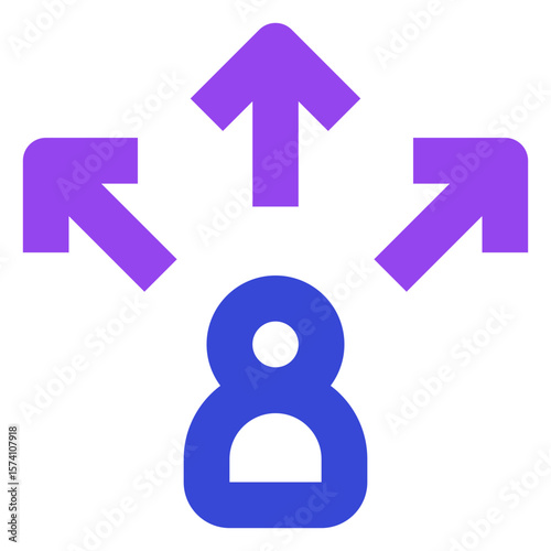 business two tone icon set