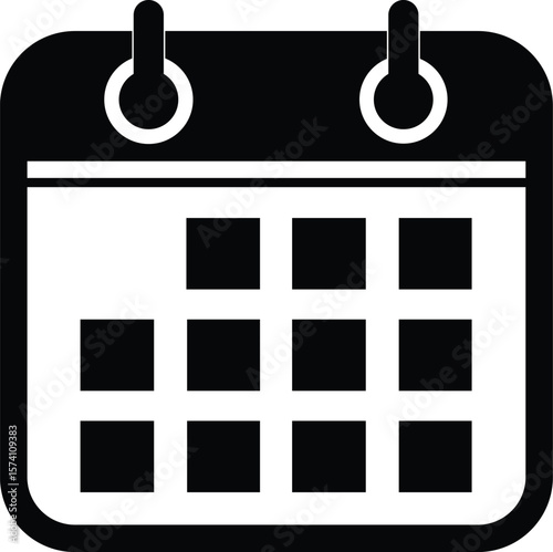 Minimalist Calendar Icon for Planning, Scheduling, and Organization