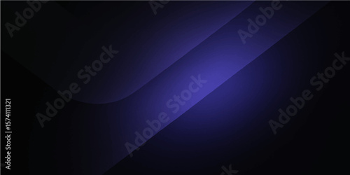 Abstract Geometric Forms in Darkness: A sleek, minimalistic composition of flowing, layered shapes cast in deep shadows, with subtle gradients of dark purple, evoke mystery and sophistication.