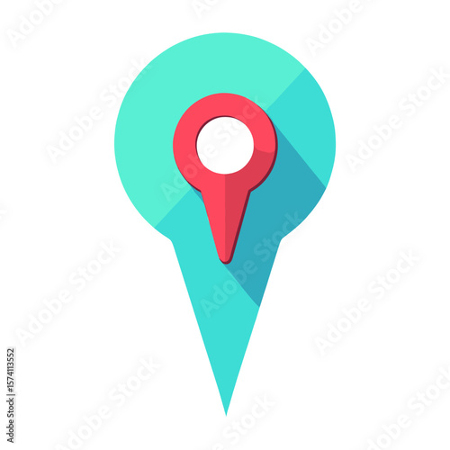 Map marker pointer icon location symbol map vector