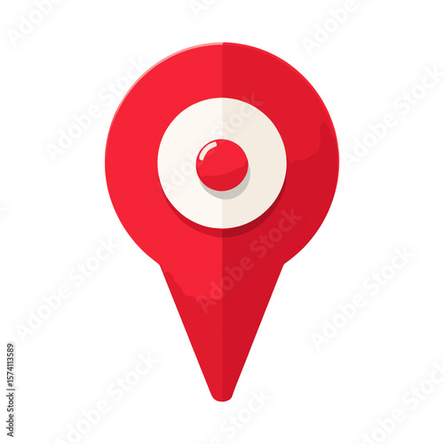 Map marker pointer icon location symbol pin vector