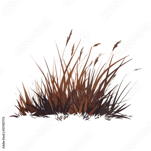 Clump of grass art illustration design vector
