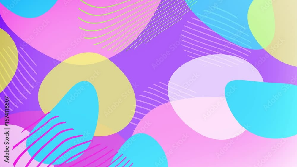 liquid ameba geometric wave shape line abstract graphic element pattern background