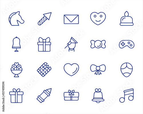 horse icon set
