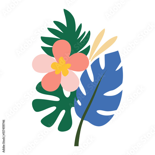 Tropical illustration graphics tropical vector