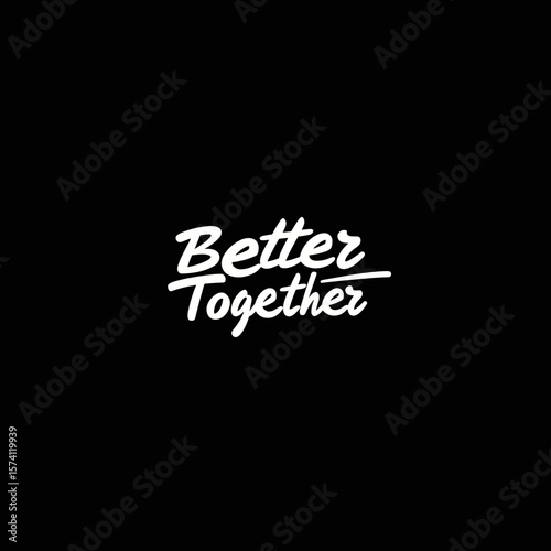 Text background typography together vector