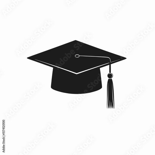 Graduation hat achievement education scholarly vector