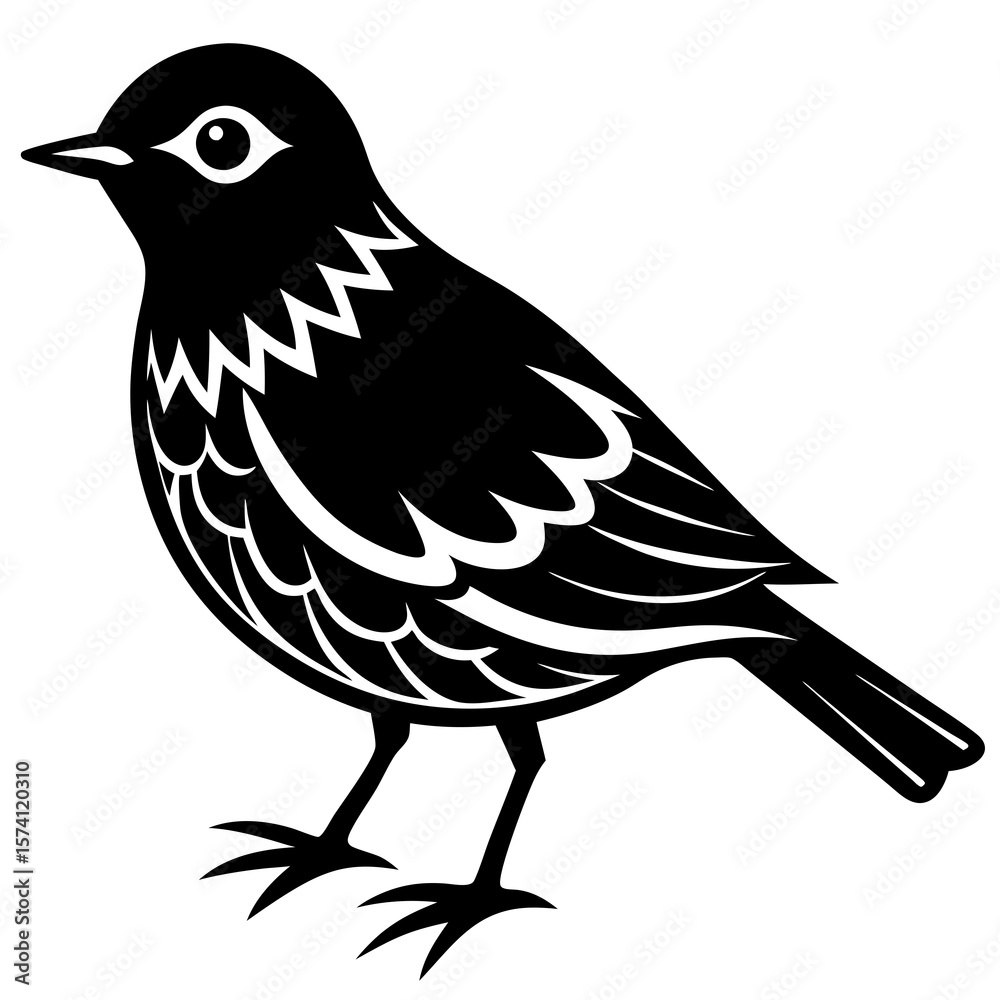 Obraz premium vector illustration of a bird