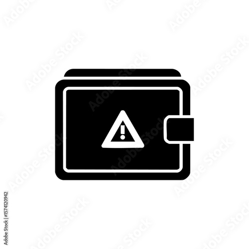 Minimalist black wallet with an exclamation warning triangle, symbolizing financial risk, overspending, or account alert.
Free Download Minimalist black wallet with an exclamation warning triangle, symbolizing financial risk, overspending, or account alert.
- GFXLoad