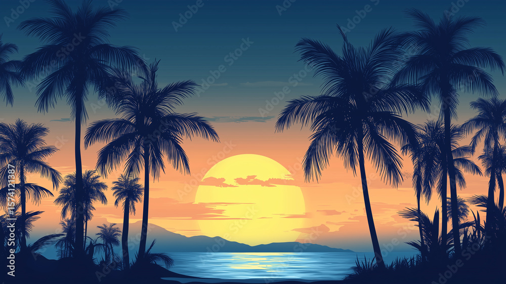 sunset on the beach sunset on the beach