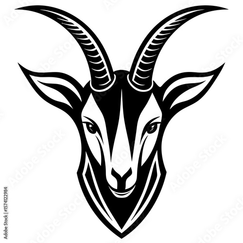 antelope head silhouette