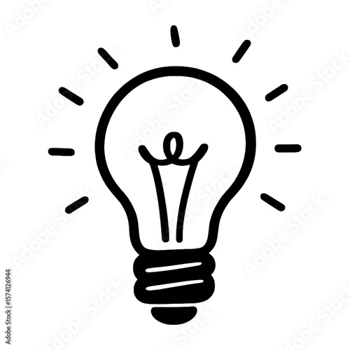 Creative idea lightbulb illustration vector