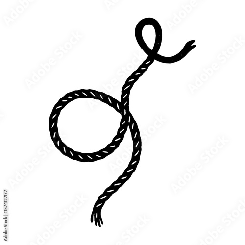 Intricate rope knot illustration vector