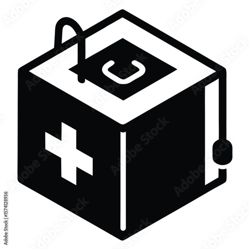 Micro clinic cube pod for disaster zones with portability features