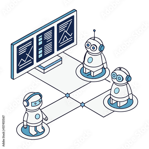 AI-Powered Robotic Network Collaborative Data Analysis and Processing
