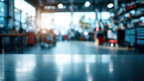 Wallpaper Mural Blurred interior of a workshop Torontodigital.ca