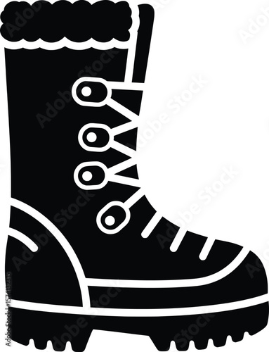 Action-Packed Vector Fashion Design Featuring Stylish Winter Boots in a Cozy Urban Setting
