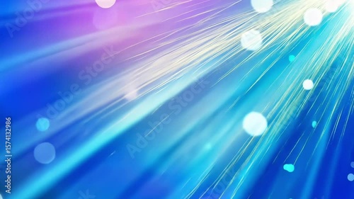 Radiant Light Streaks on Abstract Blue and Purple Gradient Background