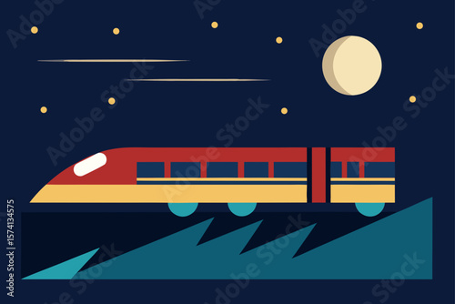 train in the night