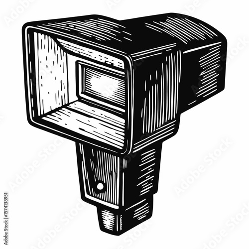 Camera Flash Illustration for Emmy Awards Event Promotion, Photography Blogs, Media Coverage, and Creative Design Use  