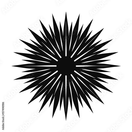 black and white circle