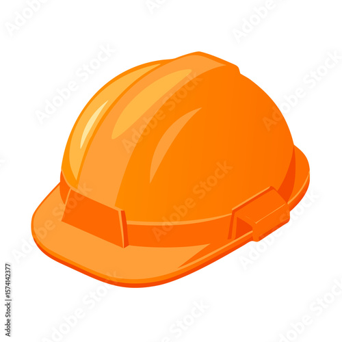 yellow hard hat isolated