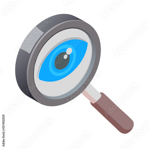 vector magnifying glass icon