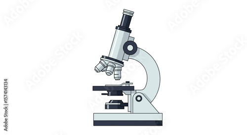 Modern Laboratory Microscope for Biological Research and Scientific Investigation Magnifying Tiny Worlds