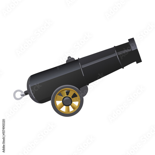 gun isolated on white