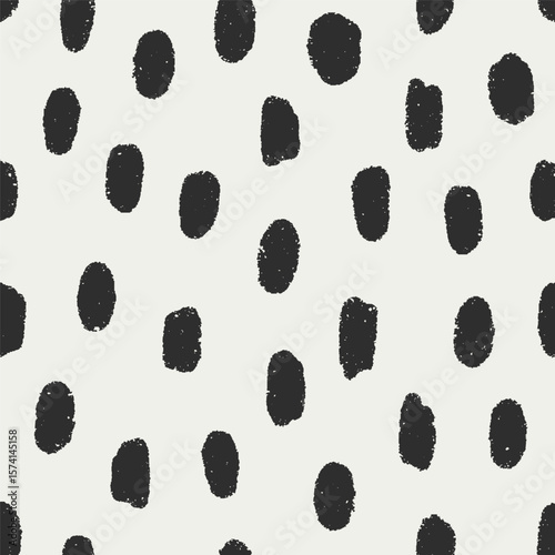 Abstract seamless pattern, print. Black and white background, repeating textu...