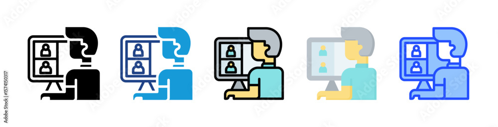 Video Conference Icon Video Conference Icon