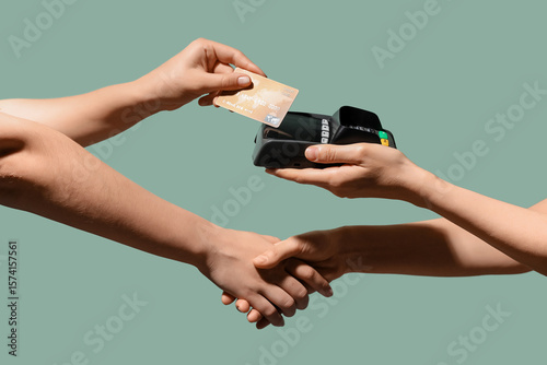 Young woman with credit car...
