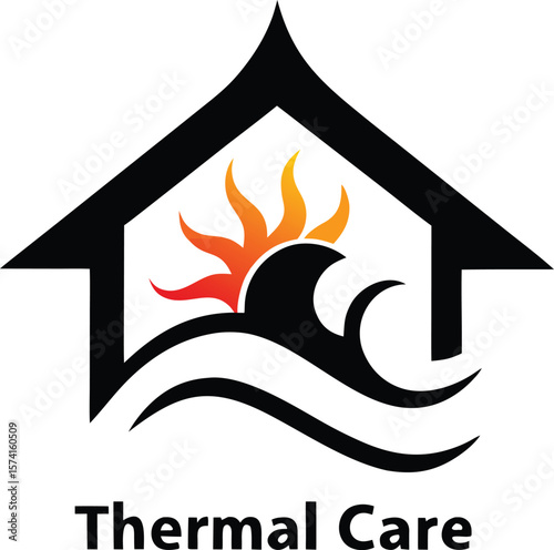 Thermal care clinic with a wave ventilation roof
