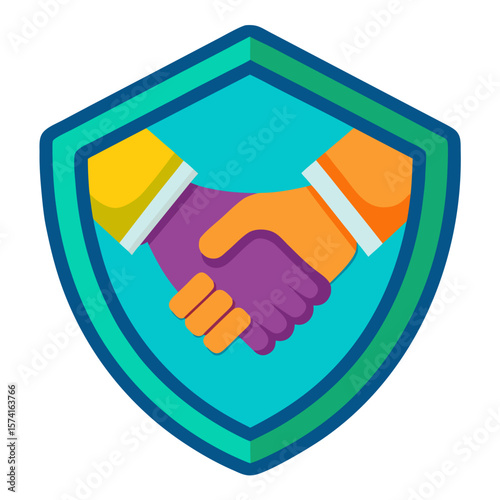 handshake icon vector illustration