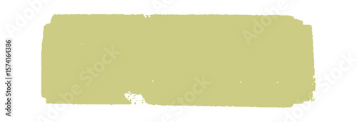 A textured rectangular green brush stroke, representing sustainability, eco-friendly branding, and organic aesthetics.