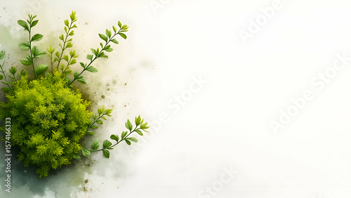 Wallpaper Mural Lush Green Foliage for Eco-Friendly Brand Banner.
Natural Growth and Sustainability Concept Background.
Fresh Spring Greenery with Ample Copy Space.
 Torontodigital.ca