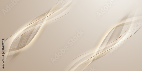 golden abstract background with luxury vector illustration