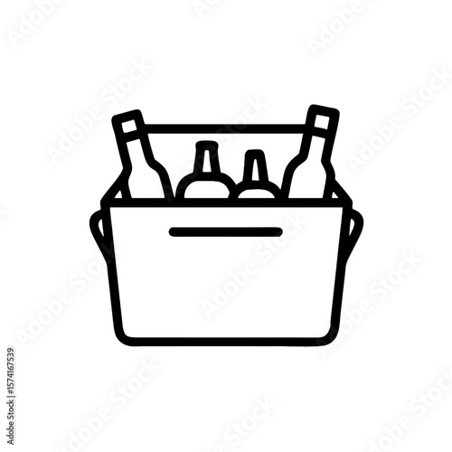  Ice Bucket Icon: Chilled Bottles for Parties, Celebrations, and Gatherings