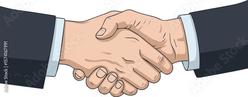 handshake between two businessmen