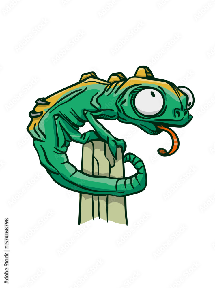 Obraz premium Camaleón